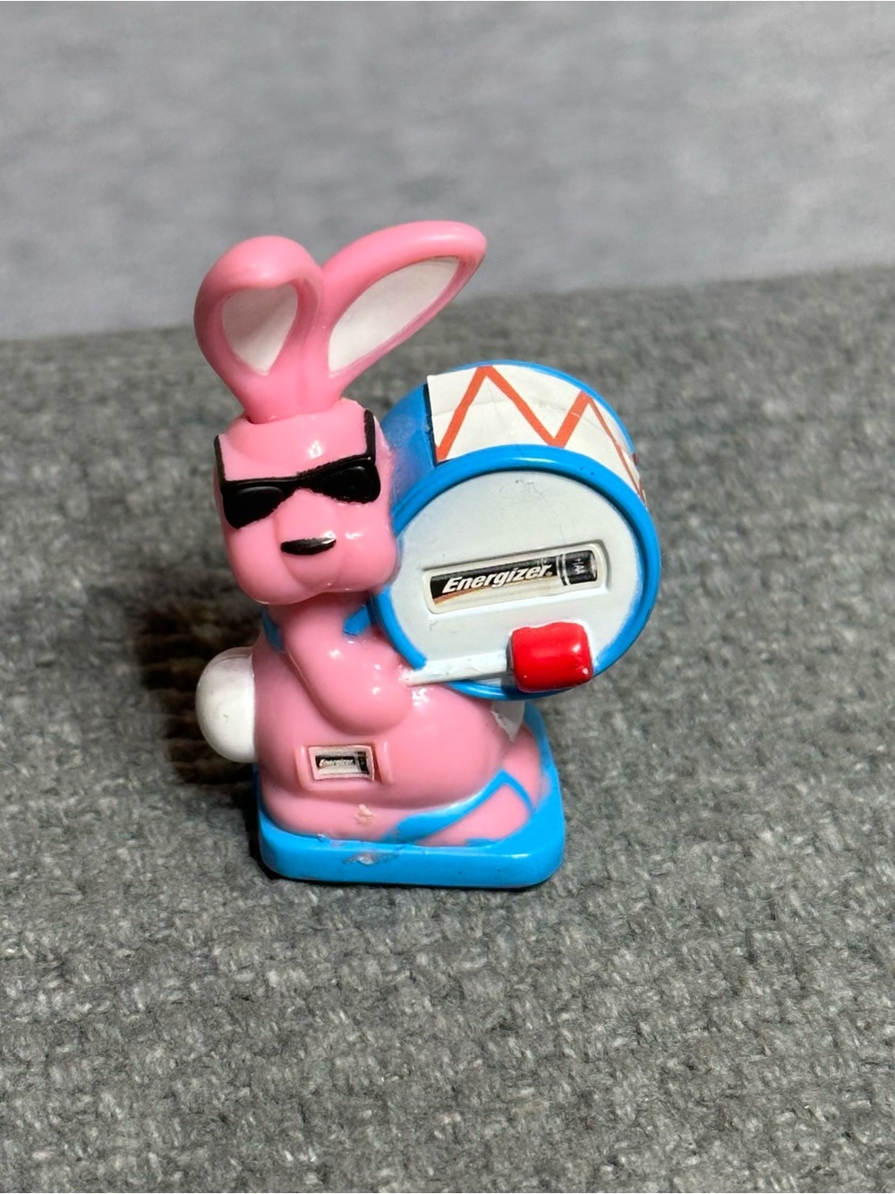 Vintage Energizer Bunny 1991 Wind up toy with sticker dispenser